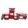 WoodWick Pomegranate - Pomegranate scented candle with wooden wick and glass lid large 609.5 g