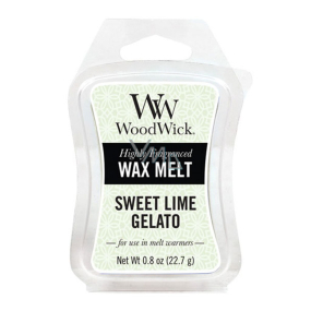 WoodWick Sweet Lime Gelato - Sweet ice cream fragrant wax for aroma lamp 22.7 g