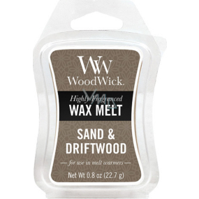 WoodWick Sand & Driftwood - Sand and driftwood fragrant wax for aroma lamp 22.7 g