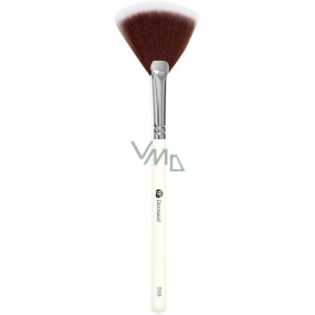 Dermacol Master Brush Fan Cosmetic Brush with synthetic bristles for highlighter, dusting D59