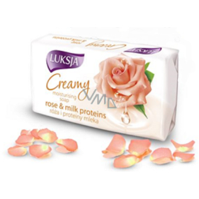 Luksja Creamy Rose Petals & Milk Proteins - Rose and Milk Protein Toilet Soap 90 g