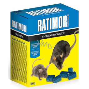 Ratimor paraffin blocks poison for exterminating rodents with high resistance to moisture 300 g
