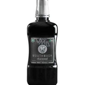 Beauty Formulas Charcoal Activated carbon mouthwash against bad breath and gingivitis 500 ml
