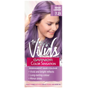 Garnier Color Sensation The Vivids intensive permanent hair coloring cream 7.21 Pastel purple