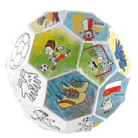 Monumi Folding soccer ball jigsaw puzzle for children 5+ height: 78.5 cm