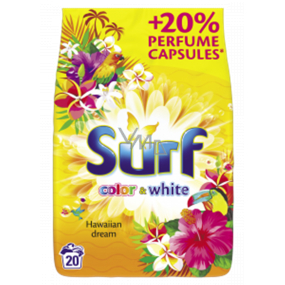 Surf Color & White Hawaiian Dream washing powder for colored and white laundry 20 doses 1.4 kg