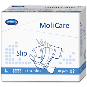 MoliCare Slip Extra Plus L 120-150 cm 6 drops adhesive diapers for severe incontinence 30 pieces