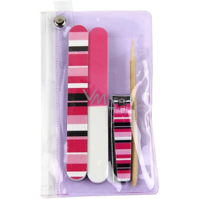 Donegal Manicure set pink in a plastic case 4 pieces