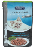 Dr. Clauders Salmon and trout in jelly complete food for cats pocket 100 g
