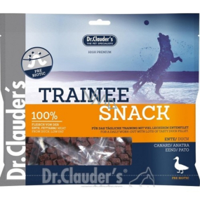 Dr. Clauders Trainee Snack Duck Diced Meat Supplementary Food 100% Meat for Dogs 5 x 100 g