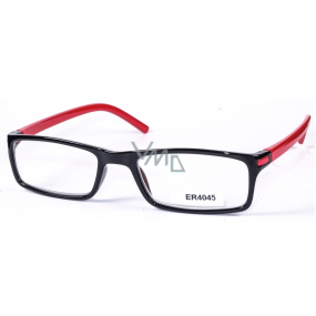 Berkeley +3.5 prescription reading glasses black red side 1 piece MC2 ER4045