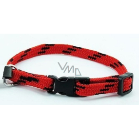 B&F Nylon red-black collar 1,0 x 18 - 28 cm