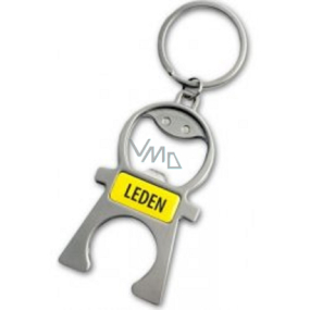 Albi Keyring with monthly date - opener January 5 x 12 x 0,2 cm