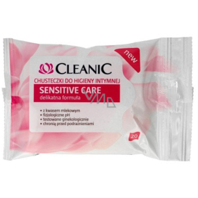 Cleanic Sensitive Care Wipes for Intimate Hygiene with Lactic Acid 20 pcs