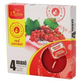 Tea Lights Red Currant scented tea lights Maxi 4 pieces