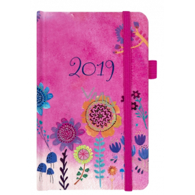Albi Diary 2019 pocket with rubber band Summer meadow 9,5 x 15 x 1,3 cm