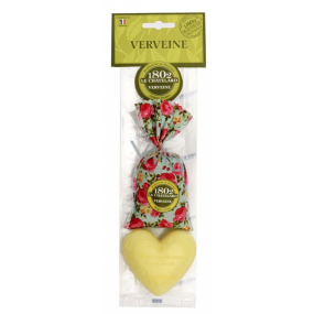 Le Chatelard Verbena and Lemon cloth bag filled with a fragrant mixture of 18 g + Marselle heart-shaped toilet soap 100 g, cosmetic set