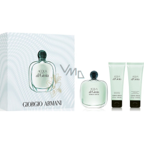 Giorgio Armani Acqua di Gioia perfumed water for women 100 ml + shower gel 75 + body lotion 75 ml, gift set