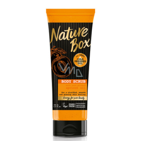 Nature Box Apricot Vitamin antioxidant body peeling with 100% cold pressed oil, suitable for vegans 200 ml