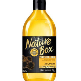 Nature Box Makadamia shower gel with 100% cold pressed oil, suitable for vegans for delicate skin 385 ml