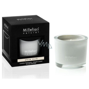 Millefiori Milano Natural White Musk - White musk Scented candle burns for up to 60 hours 180 g