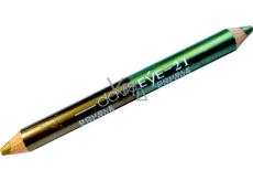 Princessa Davis Eye Double Color eyeshadow in pencil 021 light green and gold 6 g