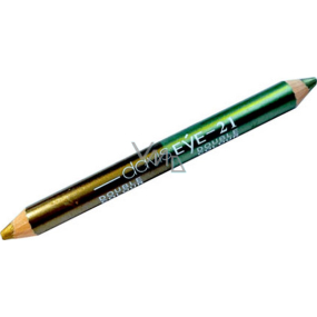 Princessa Davis Eye Double Color eyeshadow in pencil 021 light green and gold 6 g
