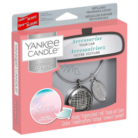 Yankee Candle Pink Sands - Pink Sands Car Scent metal silver tag Charming Scents set Linear 13 x 15 cm, 90 g