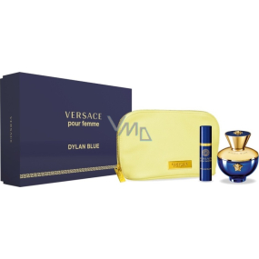 Versace Dylan Blue pour Femme perfumed water for women 100 ml + perfumed water 10 ml + case, gift set