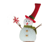 Snowman with a snowflake to stand 15 cm