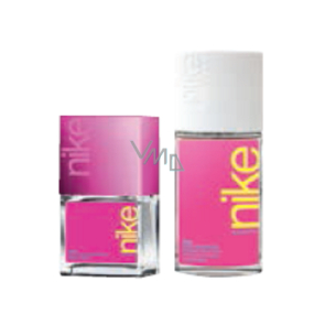 Nike Pink Woman eau de toilette 30 ml + perfumed deodorant glass 75 ml, gift set