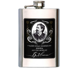 Bohemia Gifts Gentleman stainless steel hip flask for alcohol 200 ml