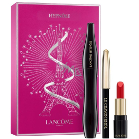 Lancome Hypnose Drama mascara 01 Noir Hypnotic 6.2 ml + L Absolu Rouge lipstick 132 Caprice Cream 1.6 g + Crayon Khol Mini eye pencil black 0.7 g, cosmetic set