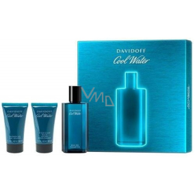 Davidoff Cool Water Men eau de toilette 75 ml + shower gel 50 ml + body lotion 50 ml, gift set