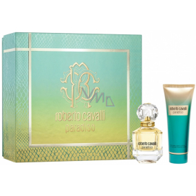 Roberto Cavalli Paradiso perfumed water for women 50 ml + body lotion 75 ml, gift set