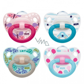 Nuk Classic Happy Days silicone pacifier 18 - 36 months 1 piece in pack, various colours
