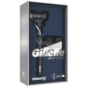 Gillette Mach3 razor with black handle + razor stand, cosmetic set, for men