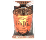 Albi Shimmering Candlestick made of Glass for Tea Candle Granddaughter I am proud of you, 7 cm
