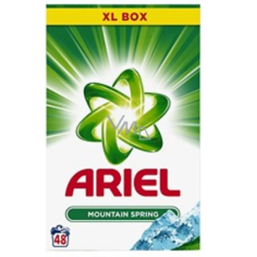 Ariel Mountain Spring washing powder for clean and fragrance-free stains 48 doses of 3.6 kg
