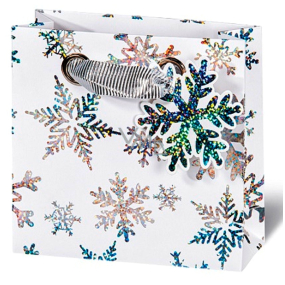 BSB Luxury gift paper bag 23 x 9 x 9 cm Christmas Ice Crystals Vip LDT 370-CD