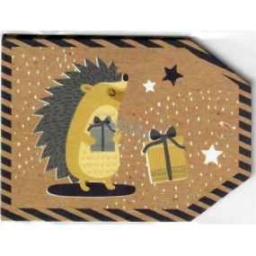 Nekupto Christmas Gift Card Hedgehog 5.5 x 7.5 cm 6 pieces