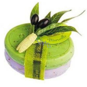 Le Chatelard Lavender toilet soap 100 g + Olive leaves toilet soap 100 g, cosmetic set