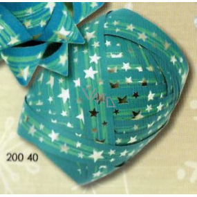 Nekupto Ball Luxury Christmas blue 1 cm x 10 m 200 40