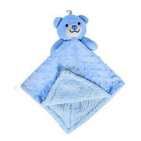 First Steps Sleeping bag with plush head Blue bear 30 x 28 cm