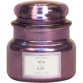 Village Candle Wild Lilac scented candle in glass 2 wicks 262 g