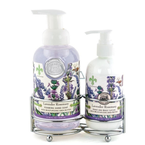 Michel Design Works Lavender, rosemary foaming liquid hand soap 530 ml + hand and body lotion 236 ml, cosmetic set