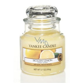 Yankee Candle Sicilian Lemon Classic Sicilian lemon scented candle small glass 104 g