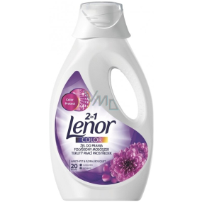 Lenor Amethyst & Floral Bouquet scent of peonies and wild roses Color 2in1 liquid washing gel for colored laundry 20 doses 1.1 l