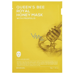 Beaudiani Royal jelly caring textile honey face mask containing propolis and eucalyptus leaf extract 30 g