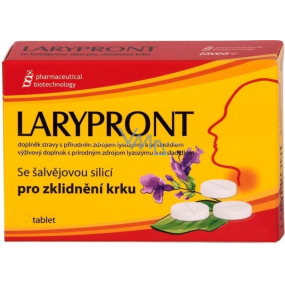 Favea Larypront with sage essential oil mouth dissolving to soothe the throat 24 tablets
